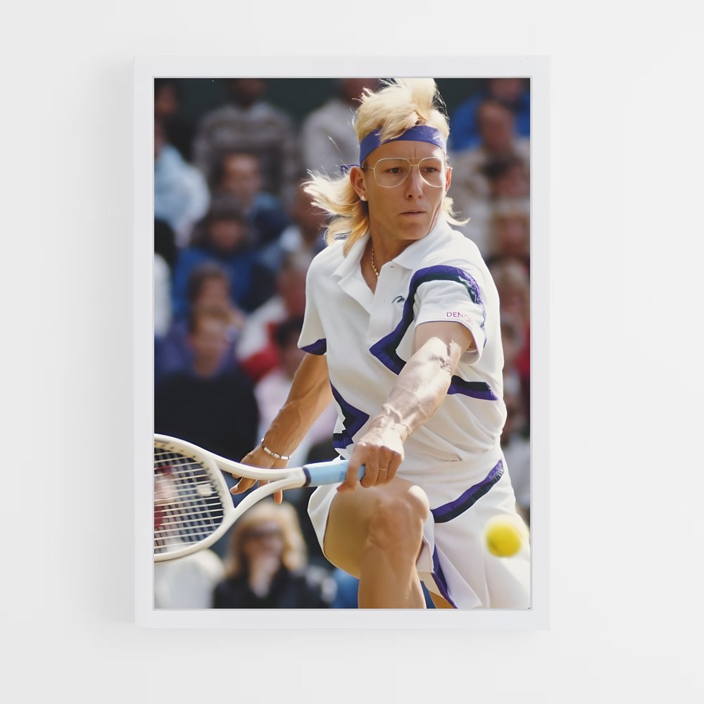 Poster Swing avec Martina – affiche Tennis (vue 3)